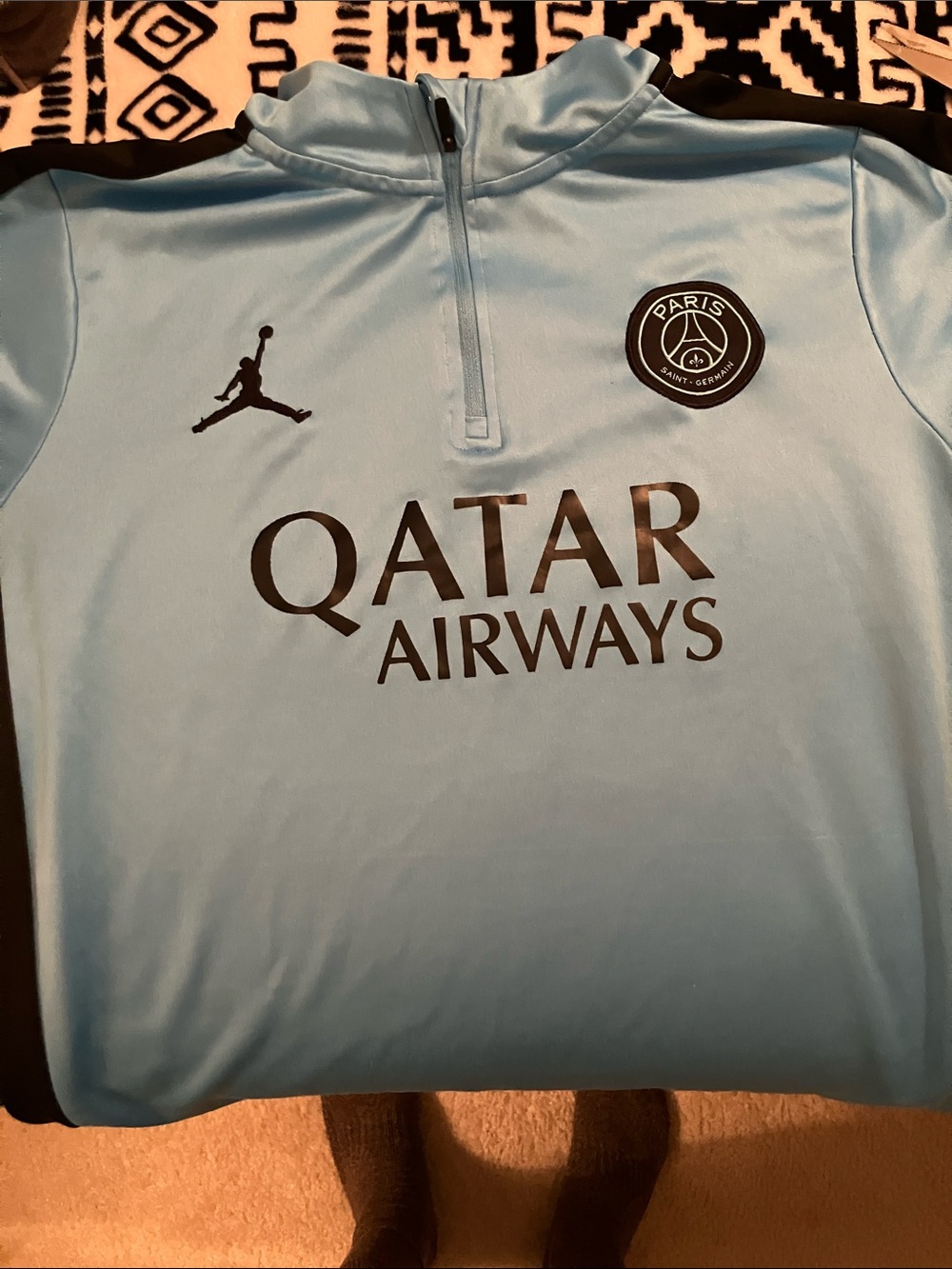 Jordan Men’s Light Blue Performance Jacket with Paris Crest